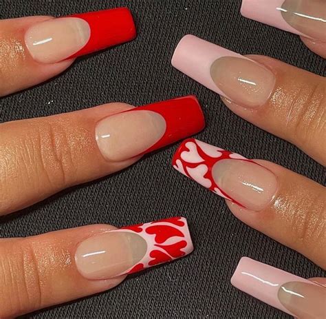 Pin By Jv On Nails Wd Valentines Nails Pink Acrylic Nails Fire Nails