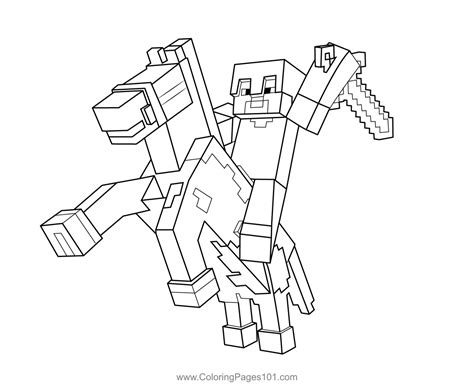 Minecraft Blocks Coloring Pages