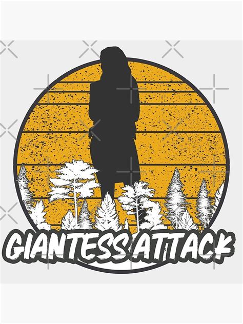 Giantess Attack Poster For Sale By Giantesstees Redbubble