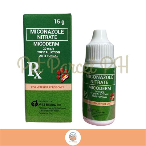 Micoderm Miconazole Nitrate Topical Anti Fungal Lotion For Pets 15g