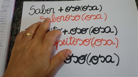 Palavras Terminadas Em Oso E Osa 4o Ano