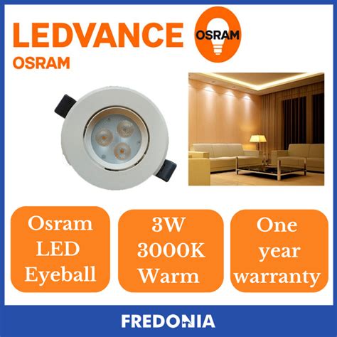 OSRAM LEDVANCE SPOT LED 3W Energy Saving LED Eyeball Warmwhite Shopee