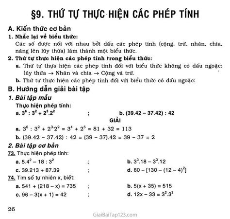 Cách Thực Hiện Phép Tính Hướng Dẫn Chi Tiết Và Đầy Đủ