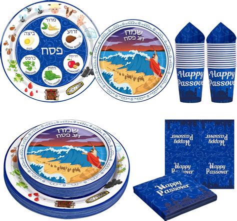 Amazon Pcs Passover Seder Plate Serve Guests Paper Seder