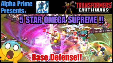 TITAN 5 Star Omega Supreme In Action Base Defense Transformers Earth