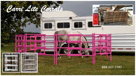 Carri Lite Portable Travel Horse Stall Corral Panels