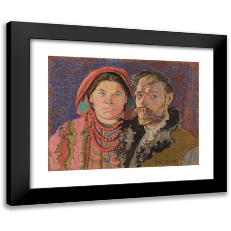 Stanis Aw Wyspia Ski X Black Modern Framed Museum Art Print Titled