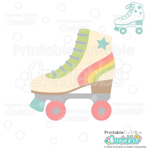 Vintage Roller Skates Svg File For Cricut And Silhouette