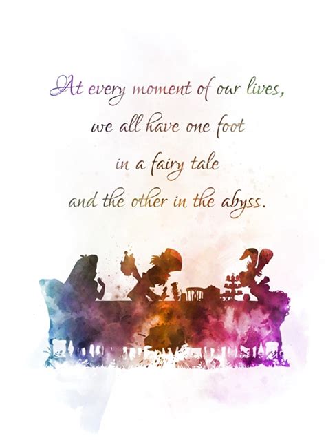 Alice In Wonderland Tea Party Quote Art Print Mad Hatter T Wall Art Home Decor My