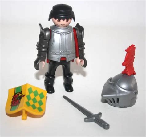 Playmobil Soldat Chevalier Commandant Tour D Assaut Moyen Age