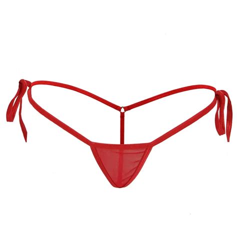 Bandagem Sexy G Strings Mini Mini Biqu Ni Tanga Malha De Algod O Calcinha Transparente Lingerie