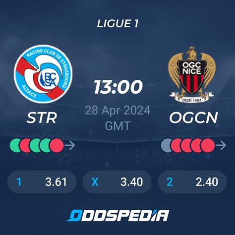 Estatísticas De Rc Strasbourg X Ogc Nice - Strasbourg vs Nice» Predictions, Odds, Live Score & Stats