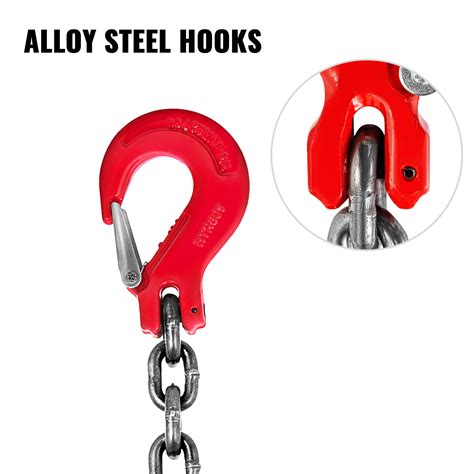 vevor  legs chain sling  sling hook  mm   lifting chain