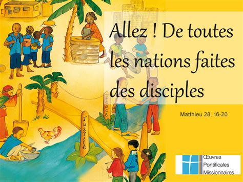 Jésus a dit Allez De toutes les nations faites des disciples