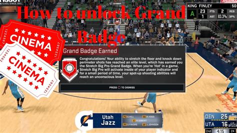 NBA2K17 HOW TO UNLOCK THE GRAND BADGE YouTube