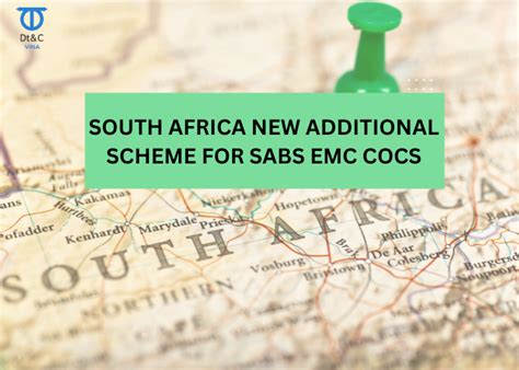 South Africa Updates Additional Program For Sabs Emc Cocs Certification