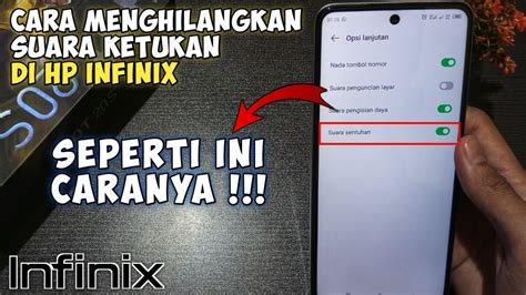 Cara Menghilangkan Suara Ketukan Di Hp Infinix Suara Sentuhan Layar