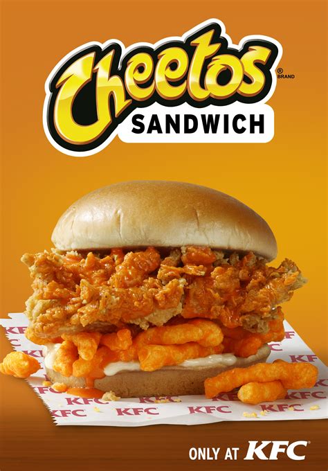 KFC testing Cheetos Sandwich with fried chicken and 'special Cheetos ...