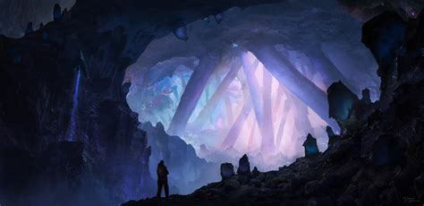 Crystal cave by PiotrDura on DeviantArt