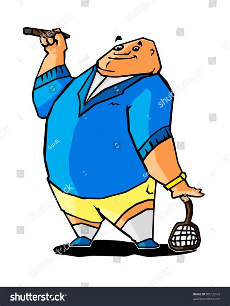 A Fat Tennis Player Stock Photo 98058899 Shutterstock