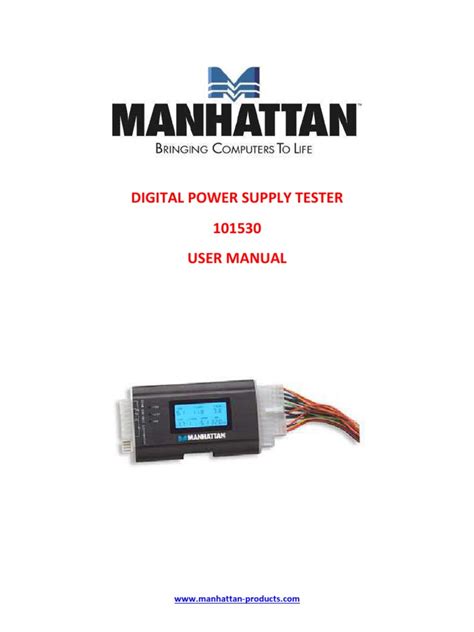 Power Supply Tester Manual | PDF