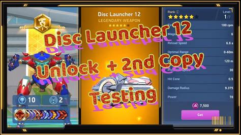 Mech Arena Disc Launcher Unlock And Getting Second Copy Youtube