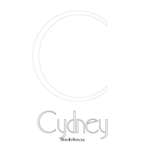 Cydney Free Printable Name Stencils With 6 Unique Typography Styles And