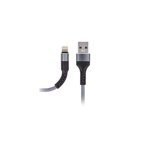 Cabo USB A Lightning 2 0A Revestido Nylon 1 0m Maxlife MXUC 01