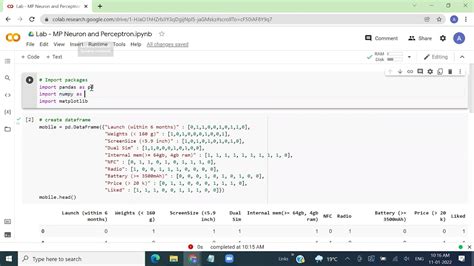 Perceptron Learning Algorithm Python Hands On Youtube