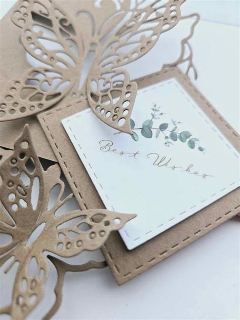 A One Beautiful Hand Cut Greeting Card For Any Occasion With Free