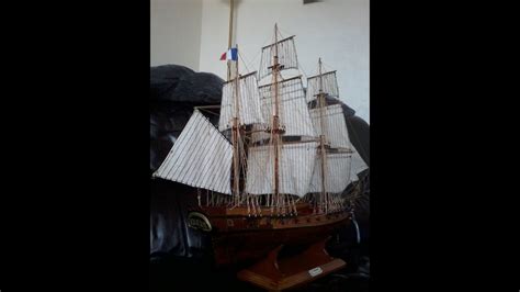 Maquette De Navire En Bois Le Tonnant Youtube