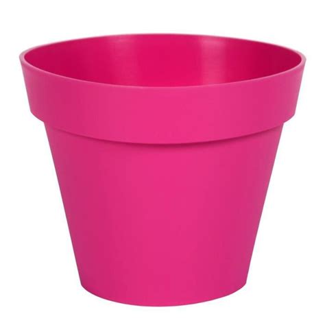 Eda Pot De Fleur Rond Toscane X H Cm L Fuchsia