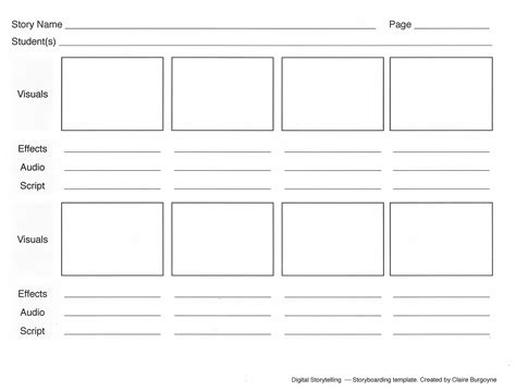 Storyboard Digital Storytelling