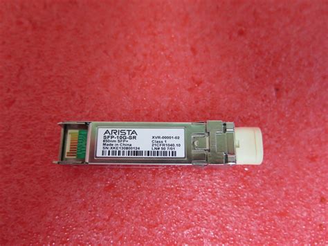 Arista Sfp 10g Sr 10gbase Sr Transceiver Module Sfp Xvr 00001 02 Ebay