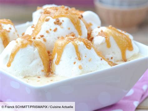 Ile Flottante Au Caramel Recette Sur Cuisine Actuelle