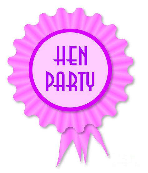 Hen Party Rosette Digital Art By Bigalbaloo Stock Fine Art America