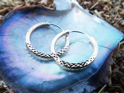 Bali Hoop Earrings Silver Balinese Sterling 925 Tribal Handmade Jewelry ...