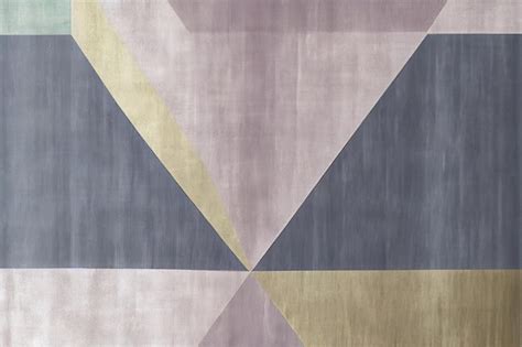 Premium Photo A Grey And Purple Wallpaper With A Geometric Design