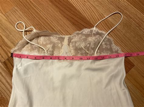 Vintage Bali Slip Dress Ivory Lace Lingerie Silk Ny Gem