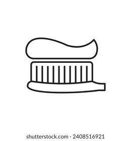 Toothpaste Icon Toothpaste Smear Symbol Vector Stock Vector (Royalty Free) 2408516921 | Shutterstock