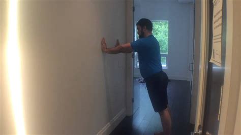 Wall Assisted Scapular Push Up Youtube