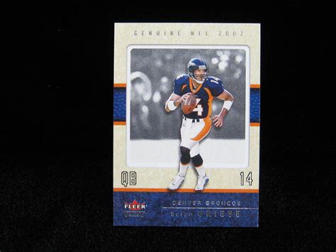 Brian Griese Denver Broncos Genuine Fleer Ebay