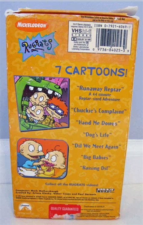 Rugrats Runaway Reptar Vhs