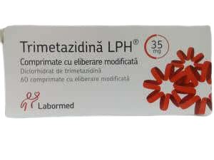 Trimetazidina Lph Mg Comprimate Cu Eliberare Prelungita