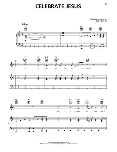 Celebrate Jesus By Don Moen Sheet Music For Piano Vocal And Guitar