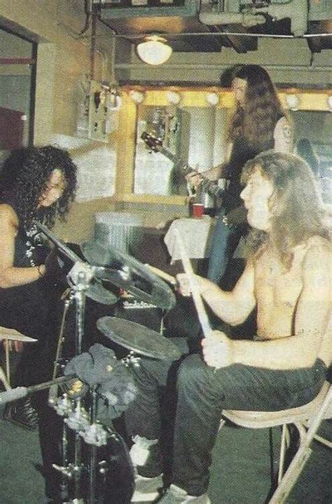 Kirk Hammett Cliff Burton Rip Lars Ulrich Metallica Metallica Tour