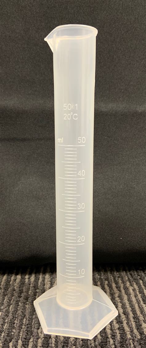 50ml Plastic Graduated Cylinder | KLM Bio Scientific