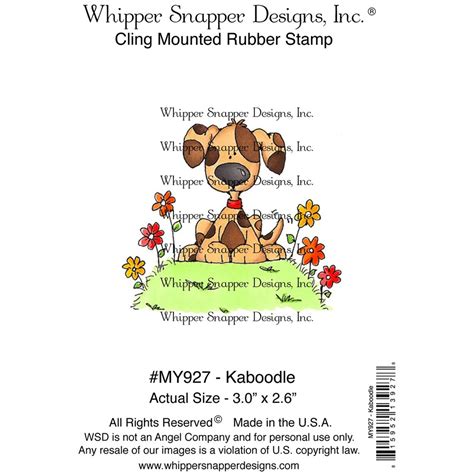 Whipper Snapper Designs MY927 Whipper Snapper Cling Stamp 4"X6" - Kaboodle - Walmart.com ...