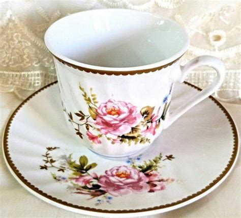 Timeless Rose Fine Porcelain Teacups Includes 6 Tea Cups And 6 Saucers Roses And Teacups