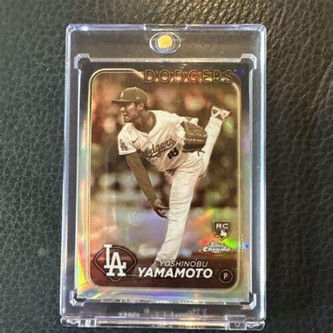 Topps Chrome Sepia Refractor Yoshinobu Yamamoto Rc Ebay